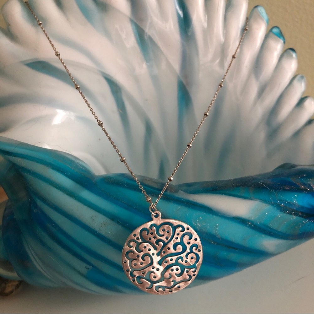 Silpada sterling silver necklace with pendant 18”